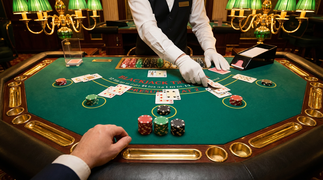 Mesa de Blackjack profissional no gbgbet